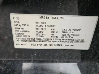 Tesla Model Y 2021 AWD Performance 4p Crossover
