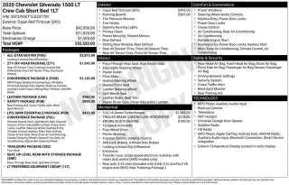 Chevrolet Silverado 1500 2020 4x4 LT 4p Camioneta de Cabina Completa 5.8 pies SB