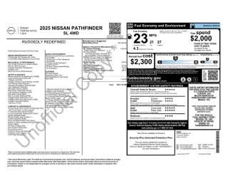 Nissan Pathfinder 2025 AWD SL 4dr SUV