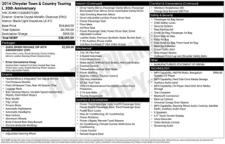 Chrysler Town and Country 2014 Touring-L 4dr Mini-Van