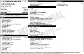 Chevrolet Impala Limited 2014 LS Flota 4dr Sedan