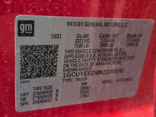Chevrolet Silverado 1500 Limited 2022 4x4 RST 4dr Crew Cab 5.8 ft. SB