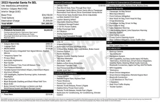 Hyundai SANTA FE 2023 AWD SEL 4dr Crossover