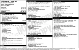 Hyundai TUCSON 2023 AWD SEL 4dr SUV