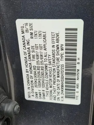 Honda CR-V 2016 AWD EX 4dr SUV