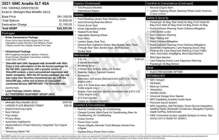 GMC Acadia 2021 4x4 SLT 4dr SUV
