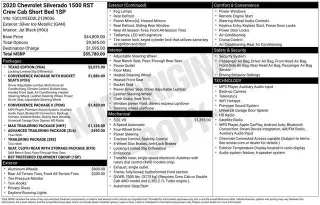 Chevrolet Silverado 1500 2020 4x4 RST 4dr Cabina de Tripulacion 5.8 ft. SB