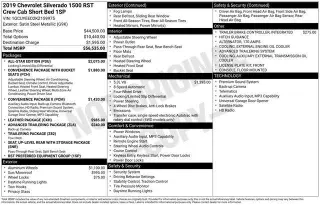 Chevrolet Silverado 1500 2019 4x4 RST 4dr Crew Cab 5.8 ft. SB