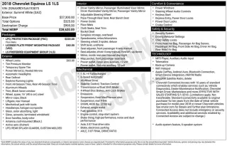 Chevrolet Equinox 2018 4x4 LS 4p SUV con 1LS