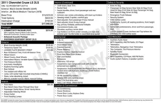 Chevrolet Cruze 2011 LS 4dr Sedan
