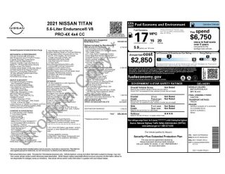 Nissan Titan 2021 4x4 PRO-4X 4dr Cabina de Tripulacion 5.6 ft. SB