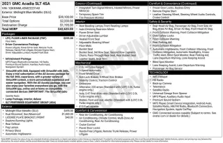 GMC Acadia 2021 SLT 4p SUV