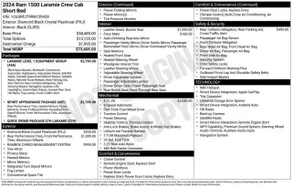 Ram 1500 2024 4x4 Laramie 4dr Crew Cab 5.6 ft. SB Pickup