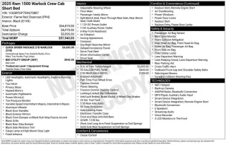 Ram 1500 2025 4x4 Tradesman 4dr Crew Cab 5.6 ft. SB Camioneta