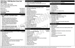 Ram 1500 2024 4x2 Big Horn 4dr Crew Cab 5.6 ft. SB Pickup