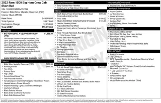 Ram 1500 2022 4x2 Big Horn 4dr Crew Cab 5.6 ft. SB Pickup