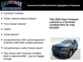 Jeep Compass 2018 4x4 Latitude 4dr SUV