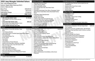 Jeep Wrangler Unlimited 2020 4x4 Sahara 4p SUV