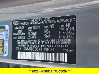 Hyundai TUCSON 2026 AWD SEL 4dr SUV