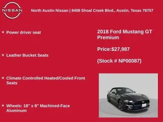 Ford Mustang 2018 GT Premium 2dr Convertible