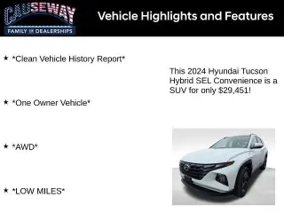 Hyundai TUCSON Híbrido 2024 AWD SEL Conveniencia 4p SUV
