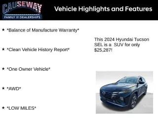 Hyundai TUCSON 2024 AWD SEL 4dr SUV