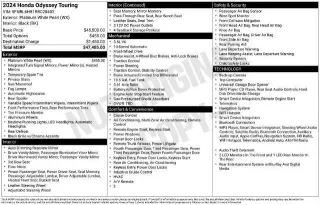 Honda Odyssey 2024 Touring 4dr Mini-Van