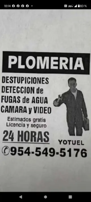 PLOMERIA EMERGENCIAS 24 HORAS