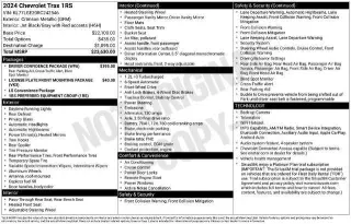 Chevrolet Trax 2024 RS 4dr Crossover con 1RS