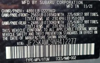 Subaru Forester 2022 AWD Wilderness 4p Crossover