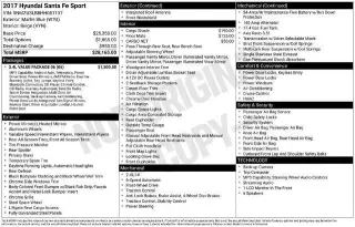 Hyundai SANTA FE Sport 2017 2.4L 4p SUV