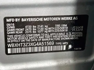 BMW X1 2016 AWD xDrive28i 4p SUV