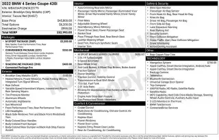 BMW Serie 4 2022 430i Coupe 2p