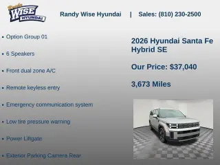Hyundai SANTA FE Hybrid 2026 AWD SE 4p SUV