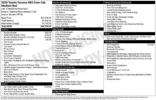 Toyota Tacoma 2026 4x2 SR5 4dr Double Cab 5.0 ft SB