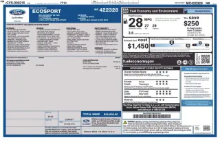 Ford EcoSport 2021 SE 4dr Crossover
