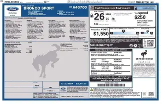 Ford Bronco Sport 2021 4x4 Outer Banks 4p SUV