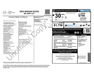 Nissan Kicks 2025 AWD SR 4dr Crossover