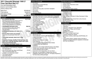 Chevrolet Silverado 1500 2011 4x4 LT 4p Crew Cab 5.8 pies SB