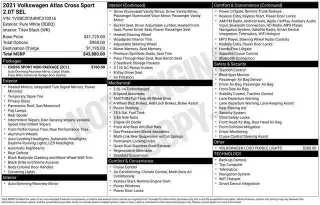 Volkswagen Atlas Cross Sport 2021 AWD SEL 4Motion 4p SUV