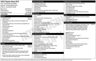 Toyota Venza 2024 AWD XLE 4dr Crossover
