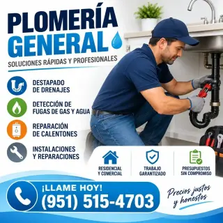 ¡PLOMERÍA EN GENERAL!!!