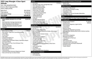 Jeep Wrangler 2023 4x4 Sport 4p SUV