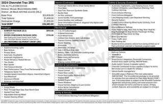 Chevrolet Trax 2024 RS 4dr Crossover w/2RS