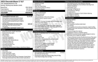 Chevrolet Blazer 2023 LT 4dr SUV con 2LT