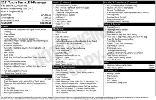 Toyota Sienna 2021 LE 8-Passenger 4dr Mini-Van