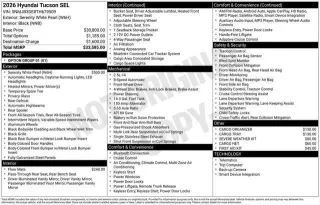 Hyundai TUCSON 2026 SEL 4dr SUV