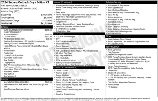 Subaru Outback 2024 AWD Onyx Edición XT 4p Crossover