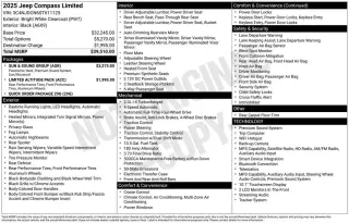 Jeep Compass 2025 4x4 Limited 4dr SUV