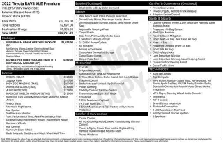 Toyota RAV4 2022 AWD XLE Premium 4dr SUV